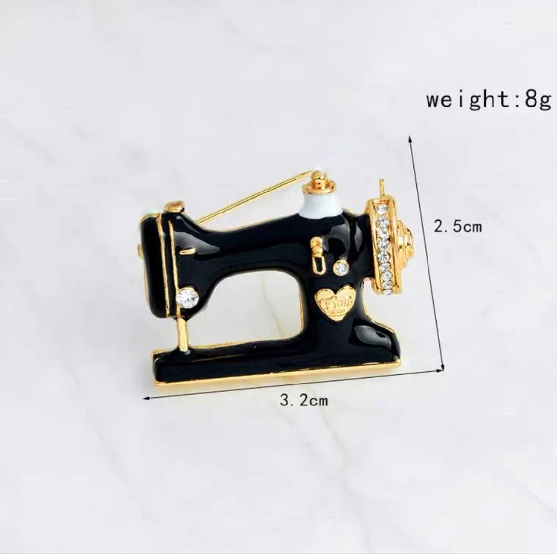 Sewing machine brooch Pin Cute gift Cute enamel pin brooch Etsy