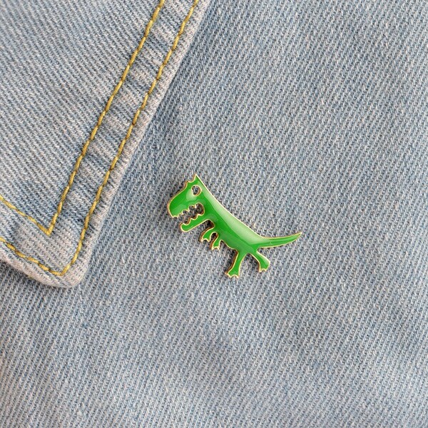 Enamel pin brooch| T-Rex pin brooch| Dinosaur pin brooch| Gift| Cute