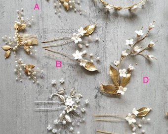 Luxurious Bridal wedding hair accessories - clips, combs and headbands - handmade