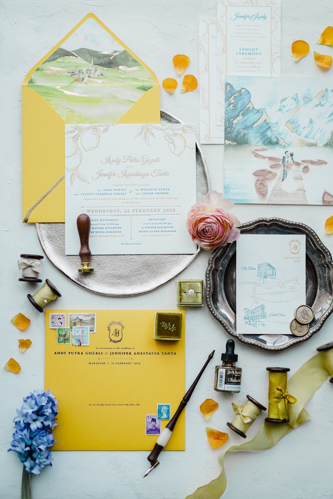 Letterpress Invitation Sample 2 Etsy