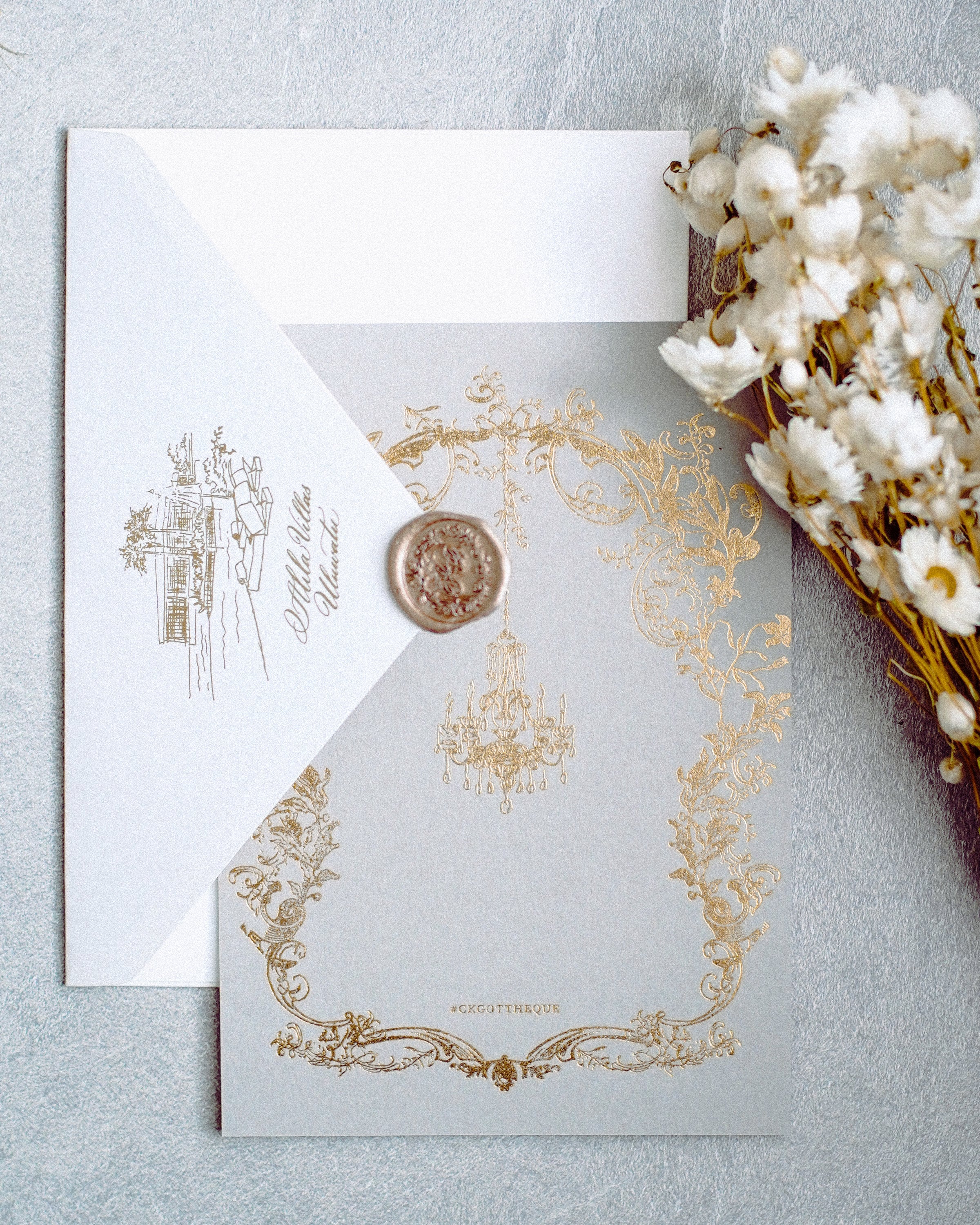 Letterpress Invitation Sample 5 Etsy