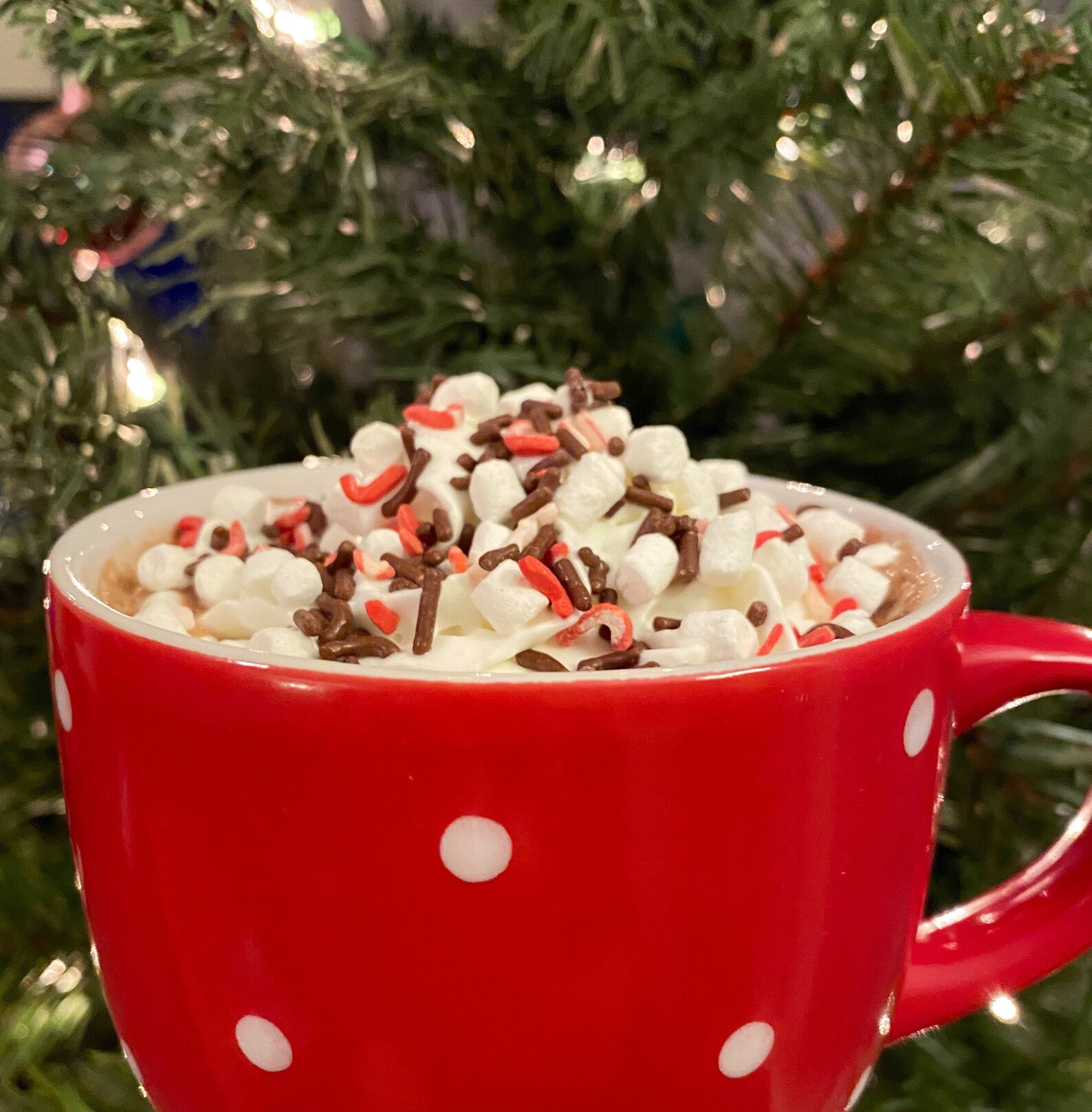 Candy Cane Hot Chocolate Edible Sprinkle Mix Etsy