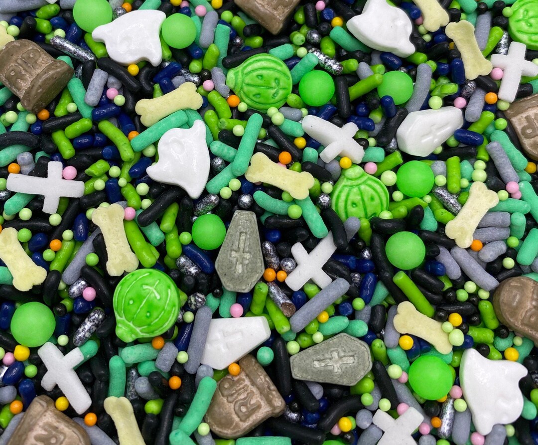 Graveyard Goodies Edible Sprinkle Mix Etsy