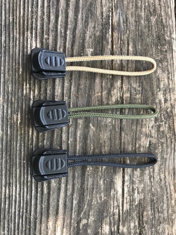 Keyport Para Pull 5-Pack (Black) - Premium Nylon Paracord Zipper