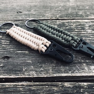 Tactical HK Clip Keychain | Keychain | Paracord Keychain | Keyring | 40 Colors