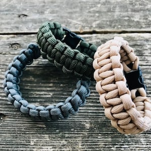 Custom Paracord Bracelet Thin Rope Bracelet for Men Women Boys