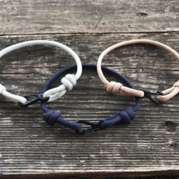 Next Day Shipping! Minimalist EDC Paracord Rope Bracelet - Custom Color | Rock Climbing Bracelet | EDC Gear