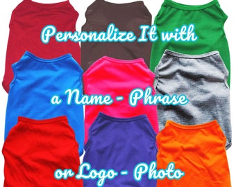PERSONALISIERTE HUNDE-T-SHIRTS – Individuelle Haustier-T-Shirts, Tanktops – Bekleidungskleidung PoochieTees.com Katzenkleidung – Wählen Sie Ihren Spruch