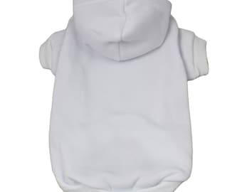 White dog sweatshirt Clearance