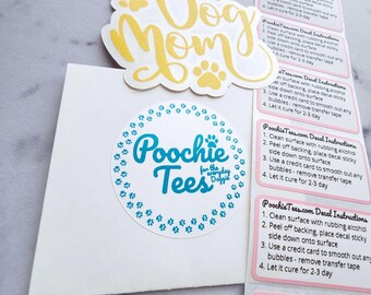 Dog Mom Decal – Waterproof Car/Window Sticker