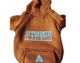Apparemment, je suis un petit chien à capuche - 7 couleurs de sweat à capuche au choix