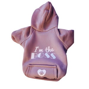 Lavender Personalized Dog Hoodie - Custom Dog Hoodie - Lilac Personalized Dog Apparel - Light Purple Dog clothes - Light Purple Dog Hoodie