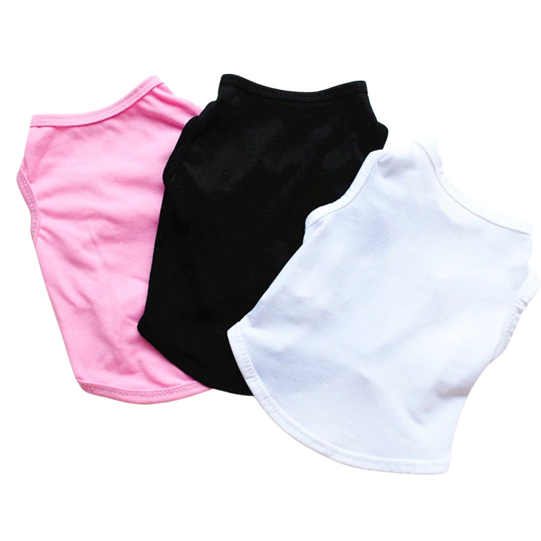 Blank Dog T Shirt for Custom Dog Tee Black Dog Tank White Dog Tee Pink Dog Shirt Etsy