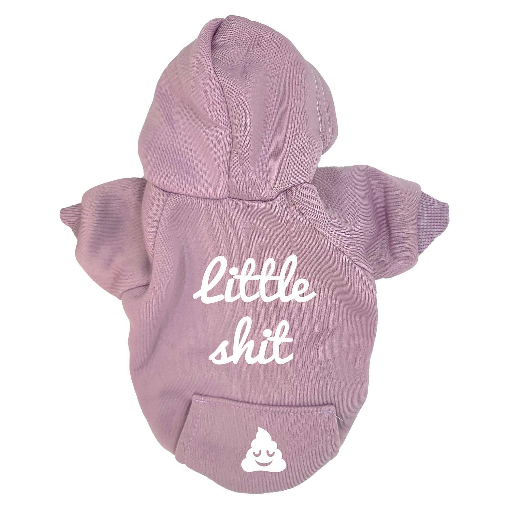 Kleine Scheiße Lavendel lila Hund Hoodie Etsy