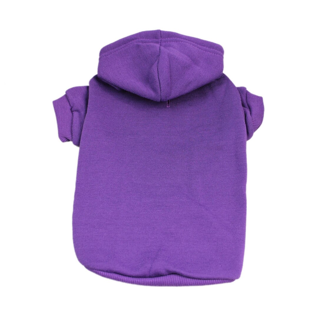 Purple Dog Hoodie Blank Dog Hoodie Purple Dog Clothes Sweatshirt Tee