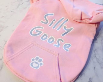 Personalized Pink Dog Hoodie – Custom Cotton Pet Sweatshirt