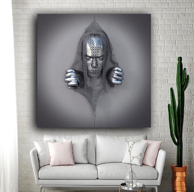 Art Print Canvas Design Picture 40x40 cm Etsy