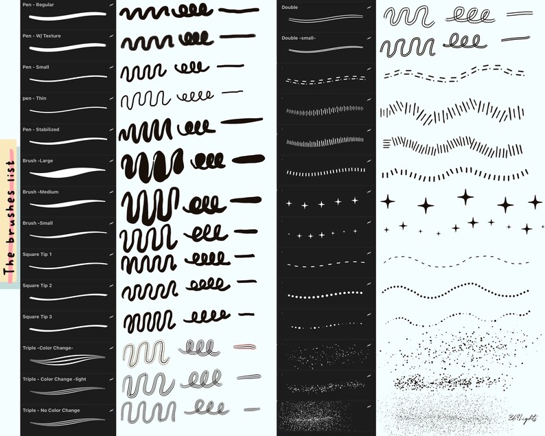 Procreate Doodle Pen & Pattern Brushes Procreate Fine Line Brushes ...