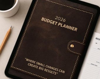 Digital Budget Planner 2026 - Debt Tracker & Monthly Budget Template Spreadsheet