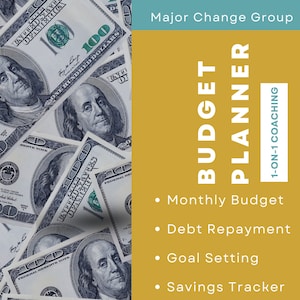 Major Change Group 2025 Digital Budget Planner with 1-on-1 Coaching