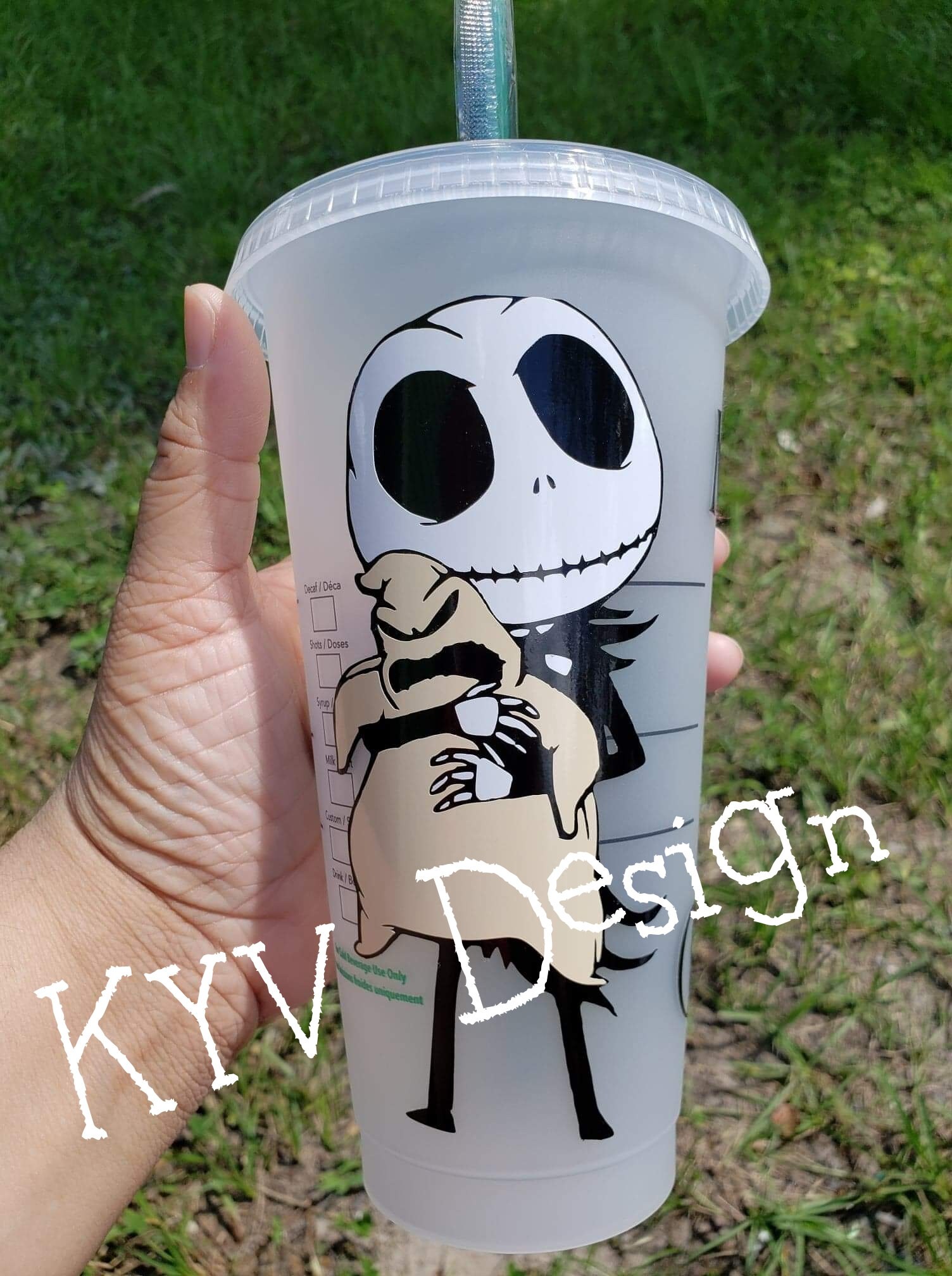 The Nightmare Before Christmas / Starbucks Reusable Cold Cup / Etsy