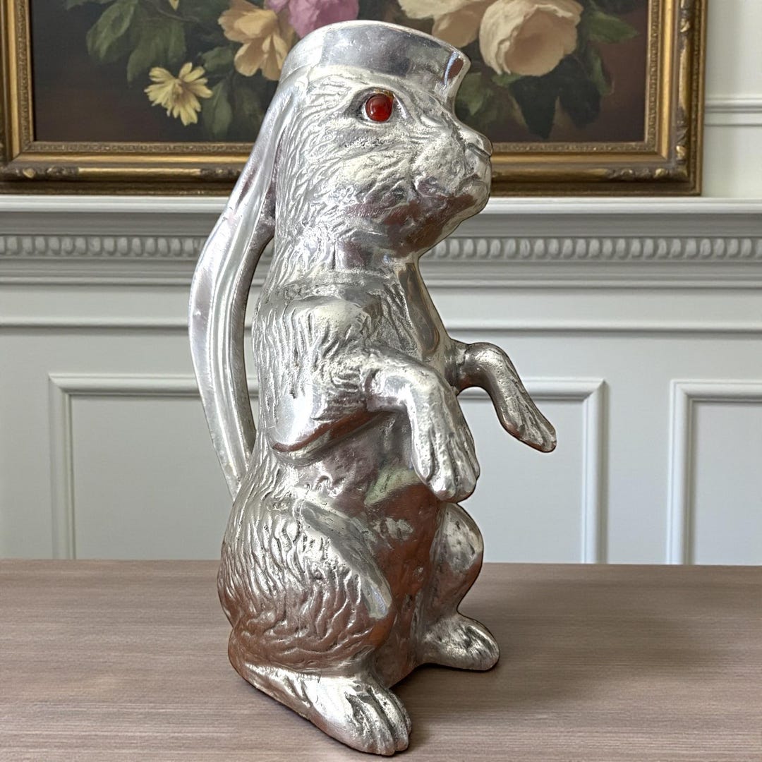 Vintage Arthur Court Cast Aluminum Rabbit Pitcher C. 1970s - Etsy