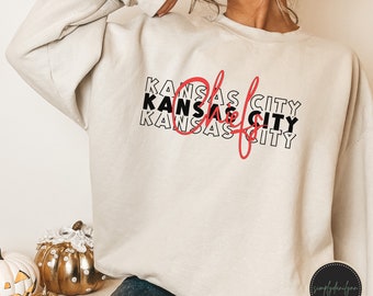 Kansas City Chiefs Unisex Football Crewneck, Kansas City Chiefs Sweatshirt, Kansas City Chiefs Crewneck