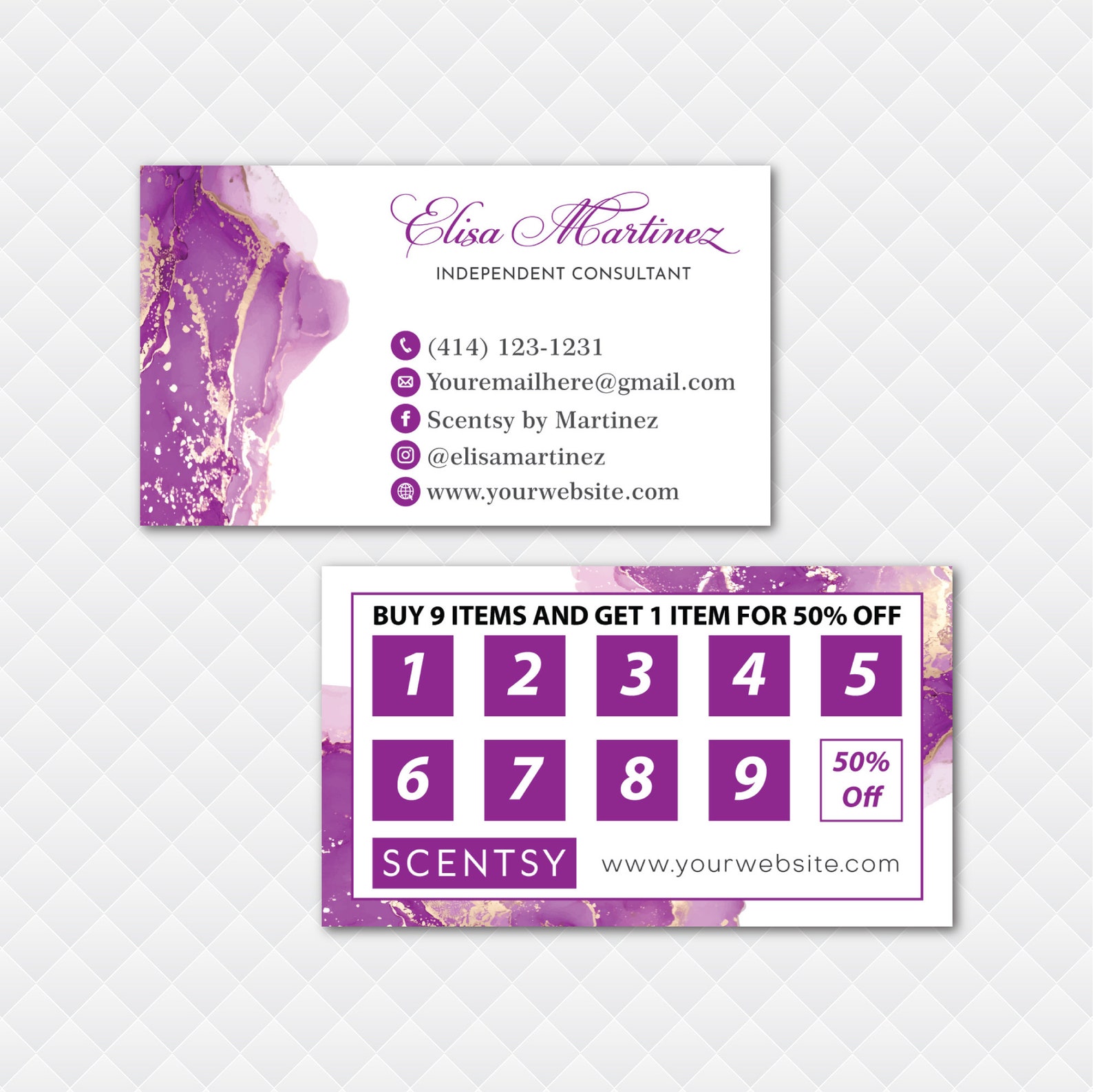 Scentsy Marketing Bundle Personalized Scentsy Business Card Etsy