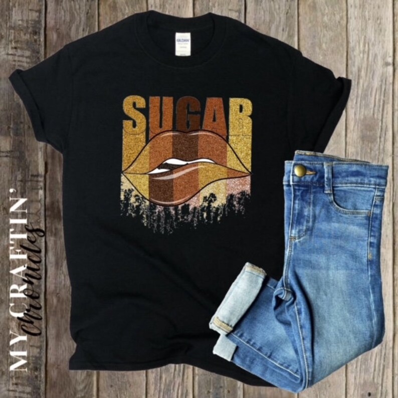 Women/'s Tee Unisex Tshirt Sugar Lips Shirt Unisex Graphic Tee Sarcastic Tee Funny Tee