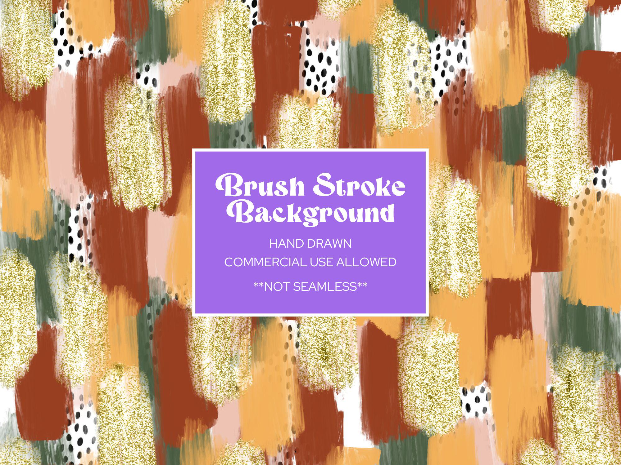 Hand Drawn Messy Paint Brush Stroke Background, Sublimation, Instant Download, Digital Paper, Fall, Gold Glitter, Autumn, Dotty Pattern
