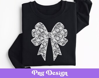 Paquete PNG de lazo de encaje floral: Diseño de camisa coqueta (archivo digital)