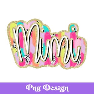 Preppy Mimi Dalmatien Dots Png, Motifs par sublimation, DTF coloré, Profession, Coups de pinceau désordonnés