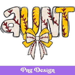 Tante sowohl Baseball als auch Softball Png, Sublimationsdesigns, Sport Clipart, Kokettbogen, Spieltag, Png-Shirt Design