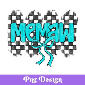 Diseño PNG de lazo de mamá a cuadros, descarga instantánea, lazo de coqueta, colorido brillante, día de la madre, carreras, deportes