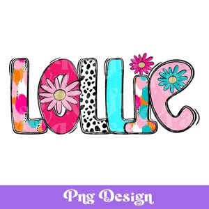 Diseño PNG de sublimación de piruleta preppy, letras brillantes, camiseta del Día de la Madre, vida de mamá, DTF, transferencia de serigrafía, POD