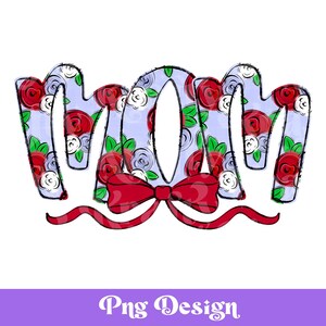 Conception florale de maman PNG, sublimation, conception DTF, aquarelle, noeud de coquette, dessiné à la main, été, patriotique, 4 juillet, Memorial Day