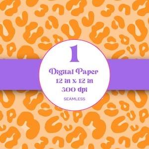 Summer Cheetah Seamless Pattern, Sublimation Pattern, Animal Print, Instant Download, Digital Repeatable Pattern, Leopard, Hand Drawn