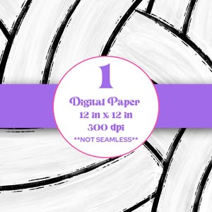 May include: Digital paper with a black and white volleyball pattern. The paper is 12 inches by 12 inches and 300 dpi. The text "**NOT SEAMLESS**" is also included.