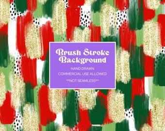 Hand Drawn Messy Paint Brush Stroke Background, Sublimation, Instant Download, Digital Paper, Christmas, Silver Glitter, Holiday