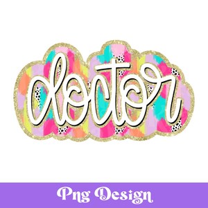 Doctor Dalmatian Dots Png, Medical, Sublimation Designs, Colorful DTF, Bright, Occupation