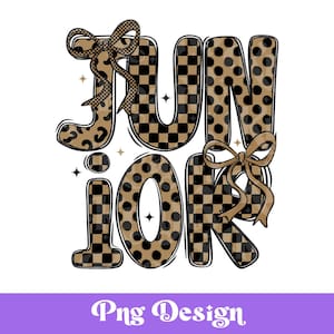 Junior flirtstrik PNG, sublimatie, geruit, luipaardprint, stippen, gestapeld, preppy girly, terug naar school, middelbare school, universiteit