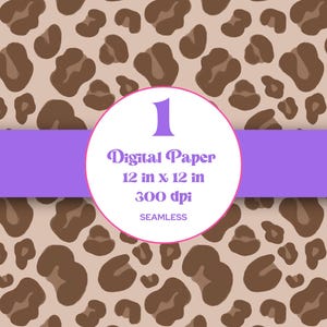 Hand Drawn Cheetah Seamless Pattern, Sublimation Pattern, Animal Print, Instant Download, Digital Repeatable Pattern, Leopard