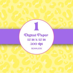 Summer Lemon Cheetah Seamless Pattern, Sublimation Pattern, Animal Print, Instant Download, Digital Repeatable Pattern, Leopard, Hand Drawn