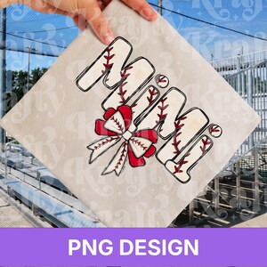 Baseball Mimi PNG, Design della maglietta: clipart sportiva, fiocco da civetta, giorno della partita
