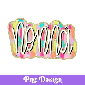 Preppy Nonna Dalmatien Dots PNG, Motifs par sublimation, DTF coloré, Profession, Coups de pinceau en désordre, Dessiné à la main
