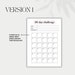 30-day Challenge Template, Printable Planner A4, A5, Letter PDF - Etsy