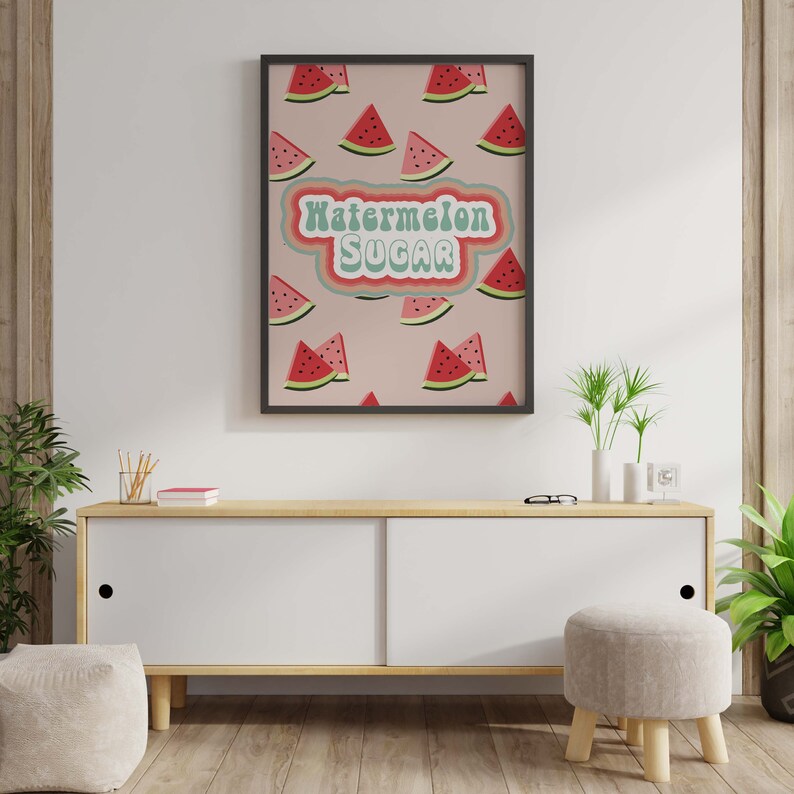 watermelon sugar high watermelon sugar watermelon poster sugar poster pastel poster pink poster pop poster home decor Instant Download post