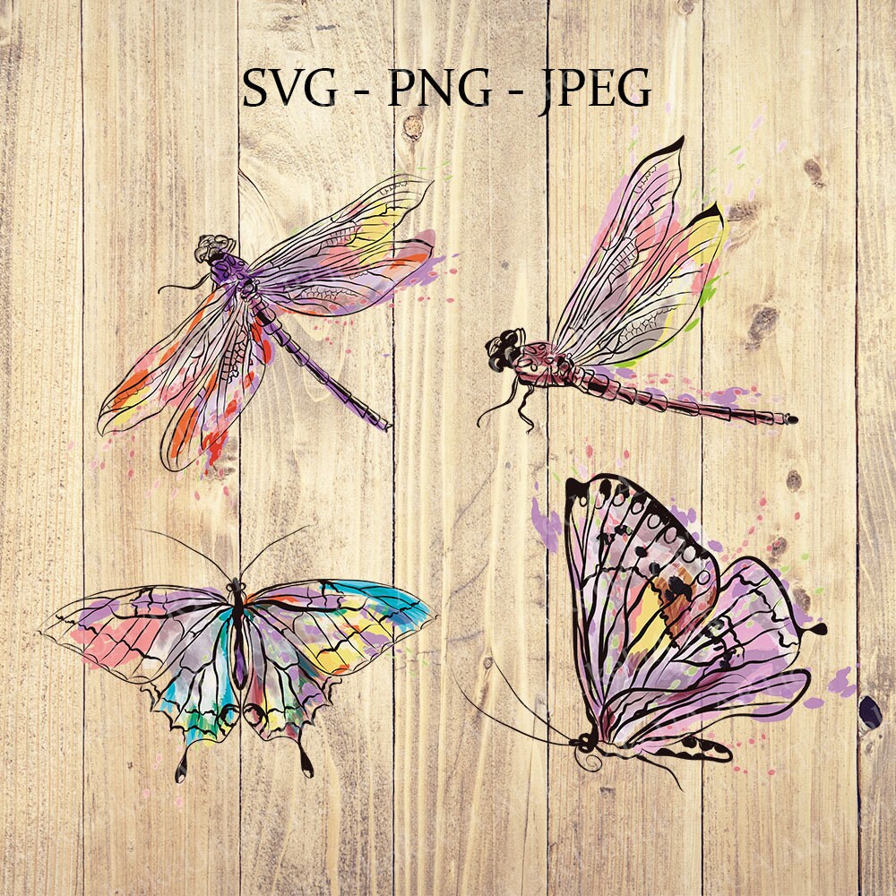 Download Dragonfly Dragonfly Bundle Butterfly Butterfly Bundle Etsy