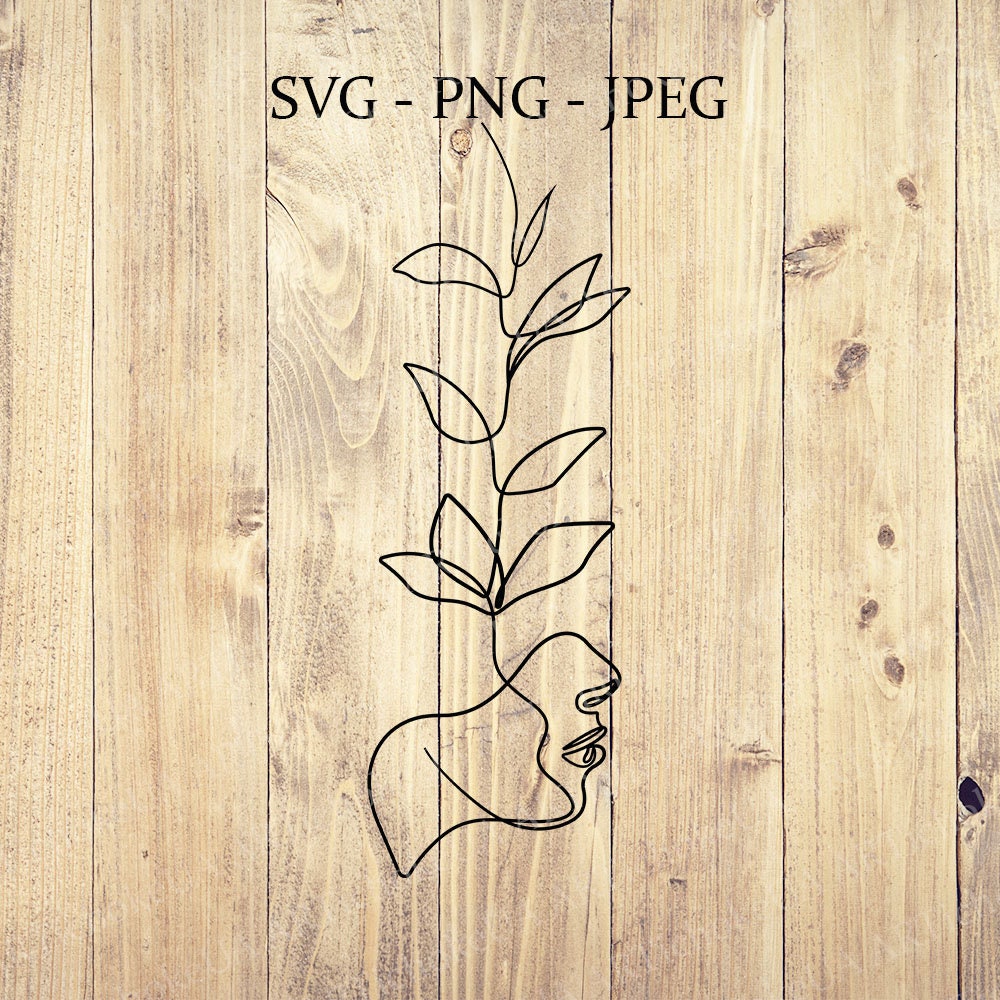 Abstract Face Svg Abstract Svg Face Svg Abstract Floral Svg Etsy