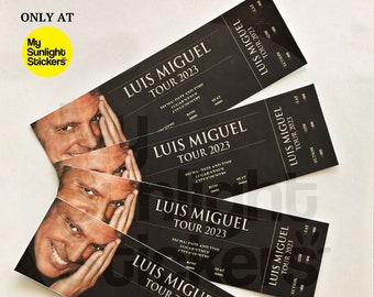 Luis Miguel Custom Ticket Tour 2023/2024 Concert keepsake